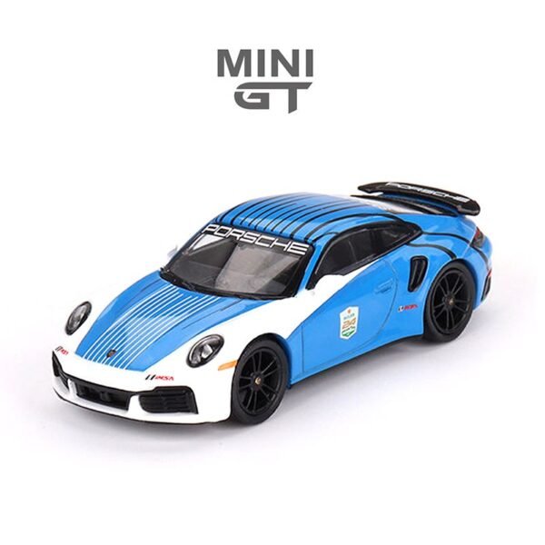 MiniGT - 2023 Porsche 911 (992) Turbo S Safety Car Daytona 24hrs, blue/white