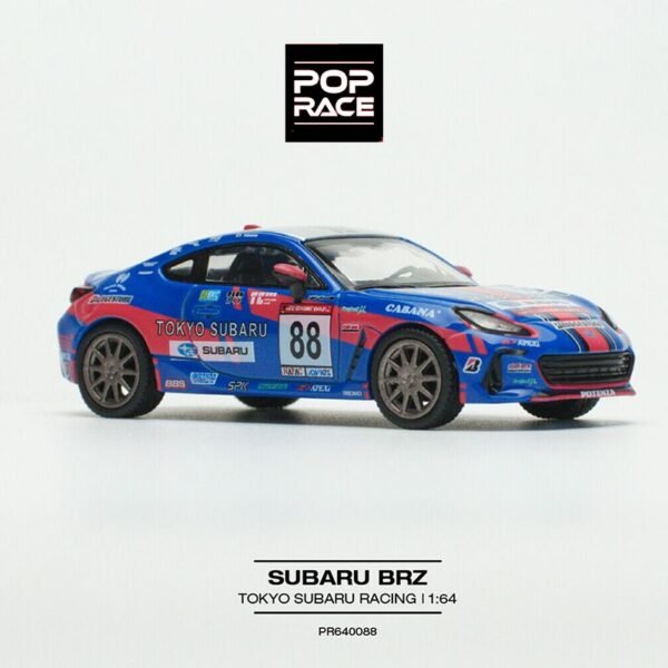 Pop Race - Subaru BRZ Tokyo Subaru Racing #88, blue/red