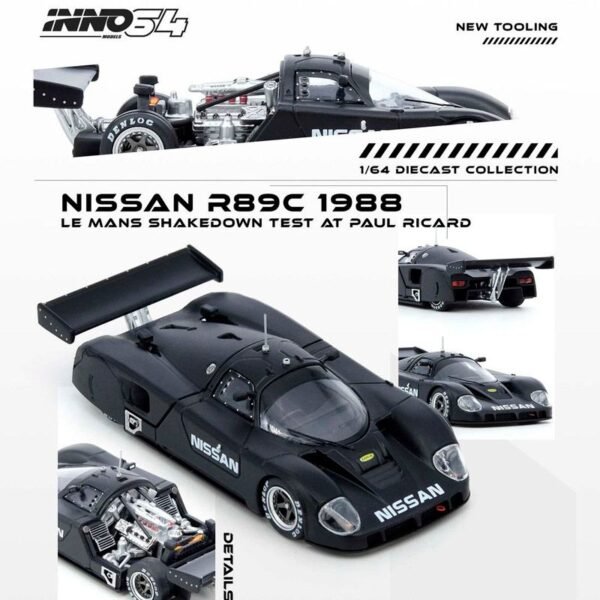 Inno64 - 1988 Nissan R8C Le Mans Shakedown Test At Paul Ricard, black