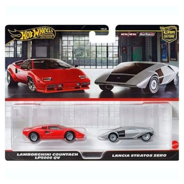 2-pack - Lamborghini Countach LP5000 QV & Lancia Stratos Zero