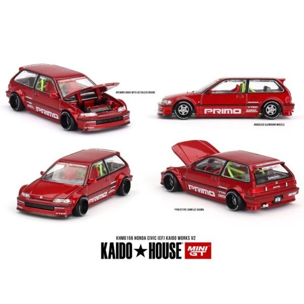 KAIDO156 - 1987 Honda Civic (EF) Kaido Works V2, red