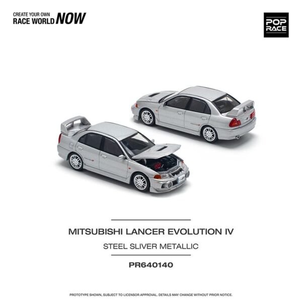Pop Race - Mitsubishi Lancer Evolution IV, steel silver