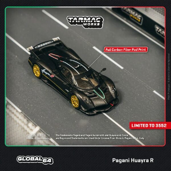 Tarmac -  Pagani Huayra R, matt black carbon fiber