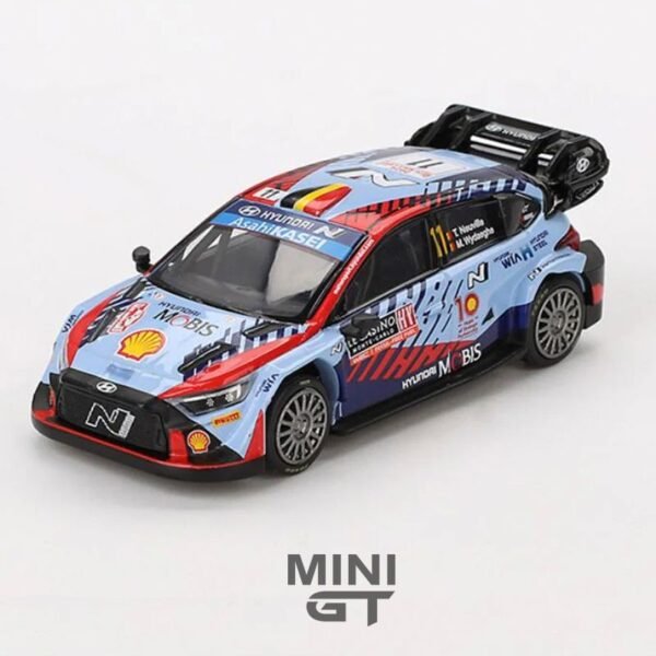 MiniGT - 2024 Hyundai I20 N Rally 1 Hybrid #11 Winner Rally Monta Carlo