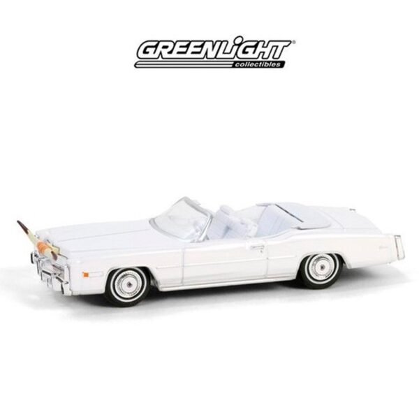 Greenlight - 1976 Cadillac Eldorado Convertible, white with Bull Horns Hood Ornament