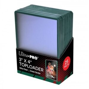 Ultra Pro - 25 pack - Toploader borde verde
