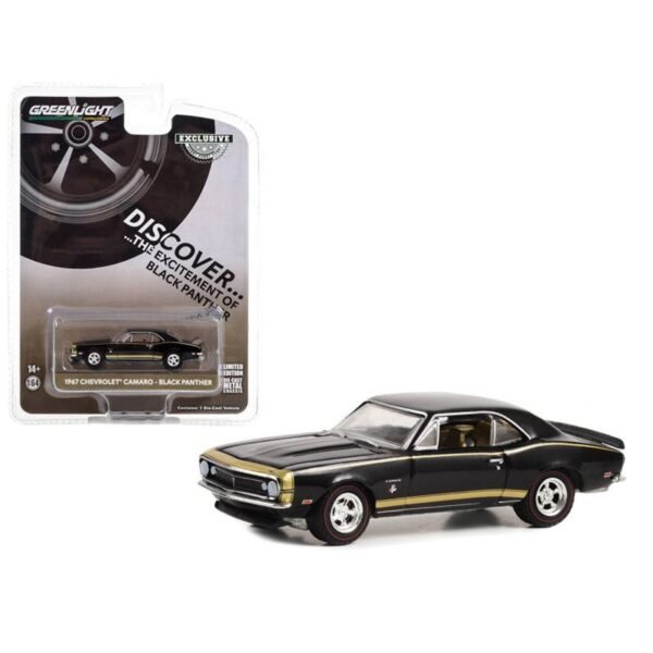 Greenlight -  1967 Chevrolet Camaro - Black Panther