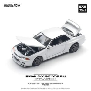 Pop Race - Nissan Skyline GT-R R32, crystal white