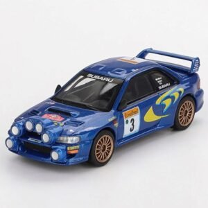 MiniGT - 1998 Subaru Impreza WRC98 #3 Rally Monte-Carlo 3rd Place, blue/yellow