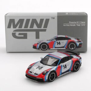 MiniGT - 2024 Porsche 911 (992) Rally Tribute Dakar Ice grey