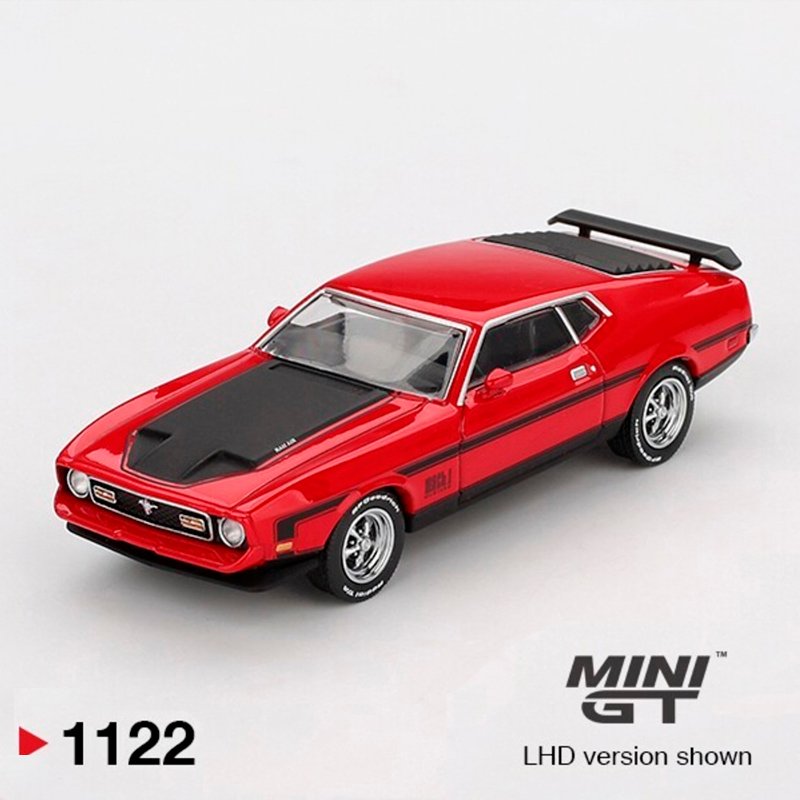 MiniGT 1122 - 1971 Ford Mustang Mach 1 Race, red MiniGT 1122 - 1971 Ford Mustang Mach 1 Race, red