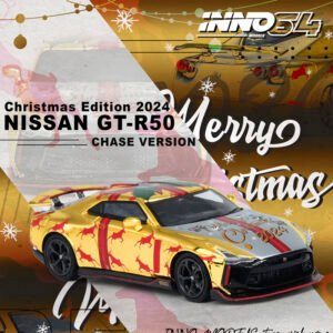CHASE Inno64 - Nissan GT-R50 XMAS 2024, gold/red