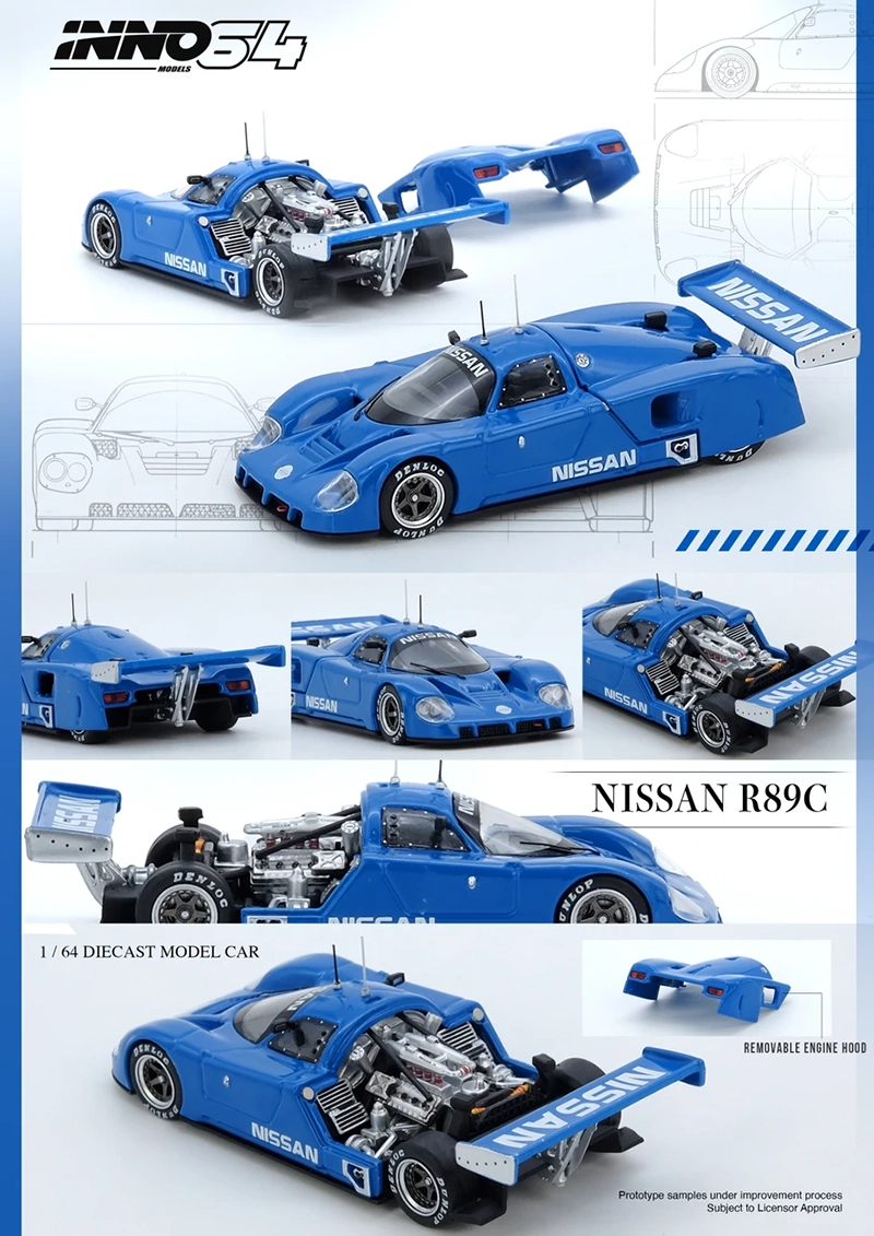 Inno64 - Nissan R89 - World Sport Car Championship 1989 (Works Prototype), blue Inno64 - Nissan R89 - World Sport Car Championship 1989 (Works Prototype), blue - Image 3
