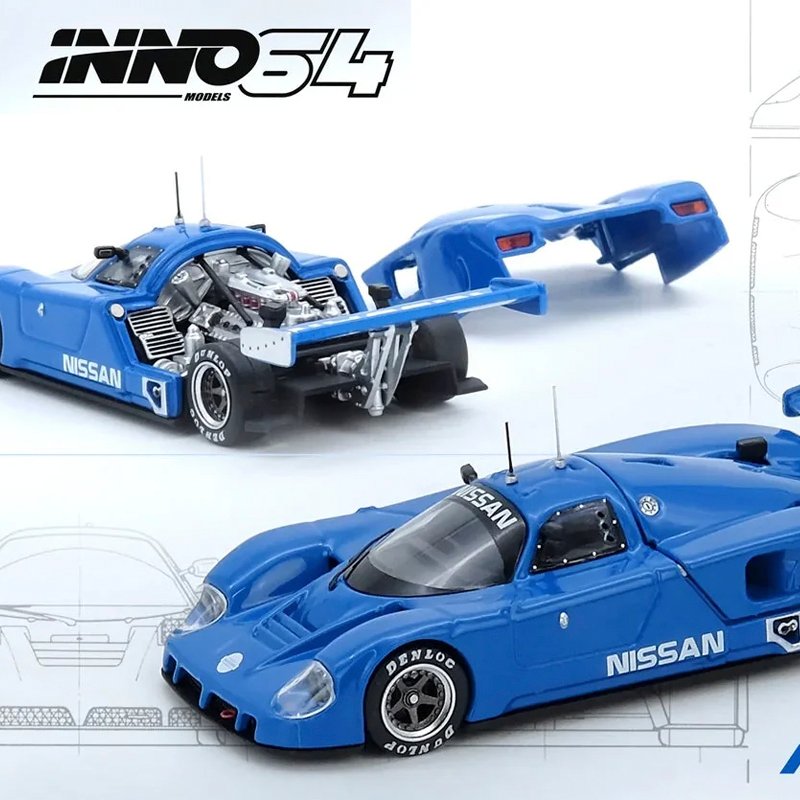 Inno64 - Nissan R89 - World Sport Car Championship 1989 (Works Prototype), blue Inno64 - Nissan R89 - World Sport Car Championship 1989 (Works Prototype), blue