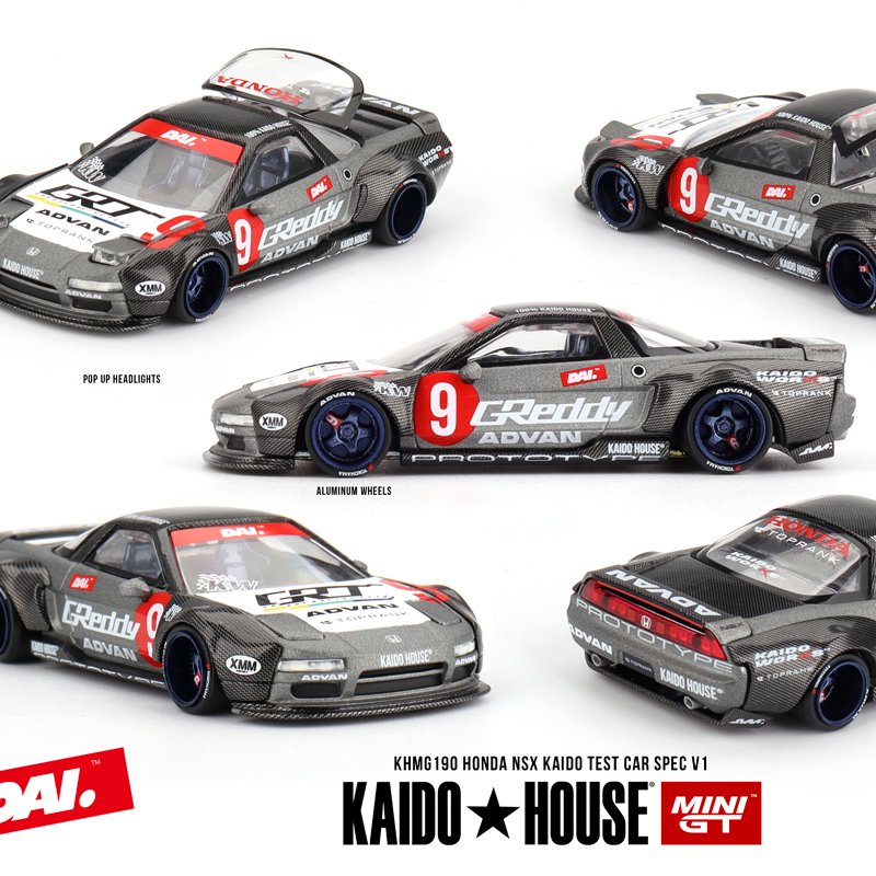 Kaido House - Honda NSX Kaido Test Car Spec V1, silver - KAIDO190 Kaido House - Honda NSX Kaido Test Car Spec V1, silver - KAIDO190