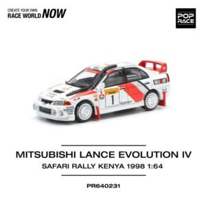 Pop Race 231 - Mitsubishi Lancer Evolution IV, #1            Safari Rally Kenya 1998, white/red