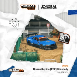 Tarmac - Nissan Skyline (SR32) Videbody Designed by Jon Sibal *Tarmac Works 10th Anniversary*, black/blue
