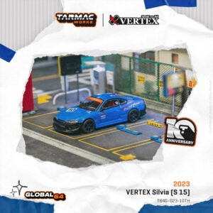 Tarmac - Vertex Silvia (S15) *Tarmac Works 10th Anniversary*, black/blue