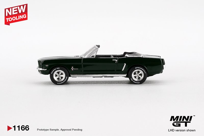 MiniGT 1166 - 1964 Ford Mustang Convertible Highland Green MiniGT 1166 - 1964 Ford Mustang Convertible Highland Green - Imagen 3