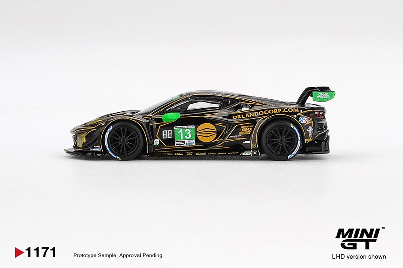 MiniGT 1171 - 2025 Chevrolet Corvette Z06 GT3.R #13 Awa Daytona 24 Hrs MiniGT 1171 - 2025 Chevrolet Corvette Z06 GT3.R #13 Awa Daytona 24 Hrs - Imagen 3