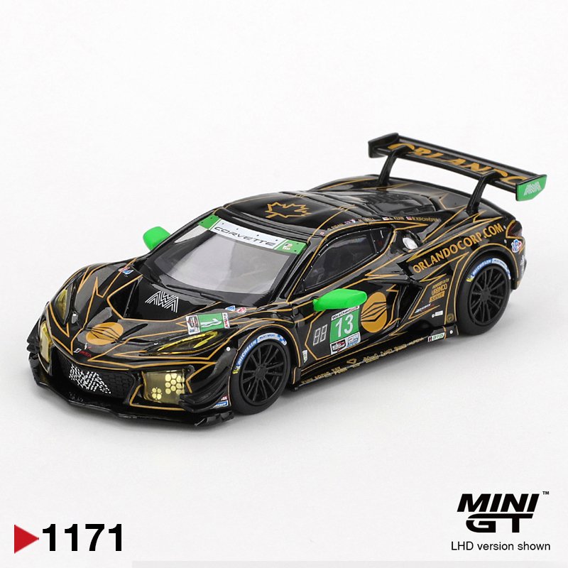 MiniGT 1171 - 2025 Chevrolet Corvette Z06 GT3.R #13 Awa Daytona 24 Hrs MiniGT 1171 - 2025 Chevrolet Corvette Z06 GT3.R #13 Awa Daytona 24 Hrs