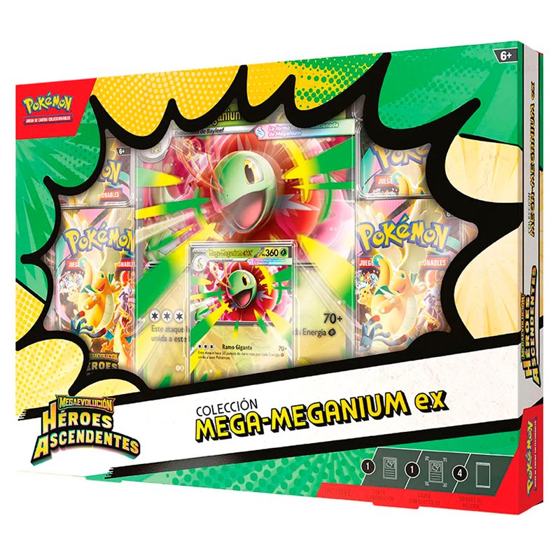 Pokemon Heroes Ascending Mega-Meganium EX Spanish Pokemon Heroes Ascending Mega-Meganium EX Spanish