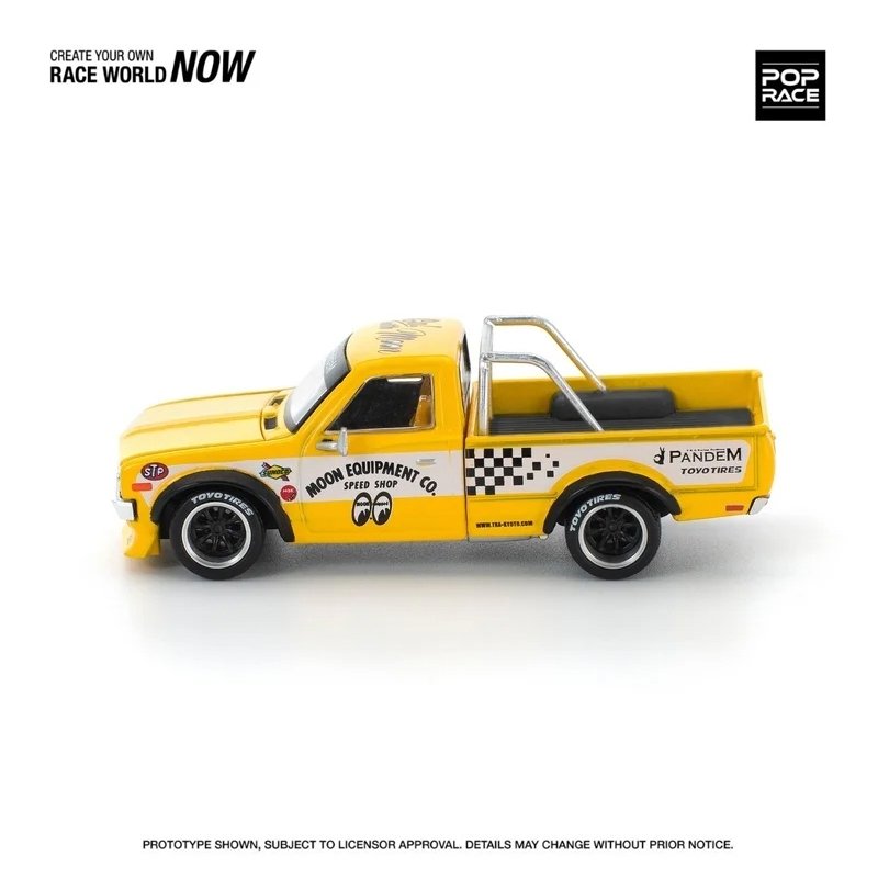 Pop Race 250 - Pandem Datsun 620 *Mooneyes*, yellow/black Pop Race 250 - Pandem Datsun 620 *Mooneyes*, yellow/black