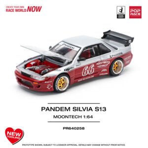 Pop Race 258 - Pandem Silvia S13, Moontech red