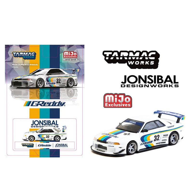 Tarmac Blister - Nissan Skyline GT-R R32 Widebody Jonsibal Designworks Greddy Limited, white Tarmac Blister - Nissan Skyline GT-R R32 Widebody Jonsibal Designworks Greddy Limited, white