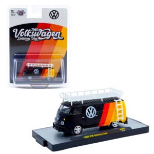 M2 Machines - 1960 Volkswagen Delivery Van, black/red/orange