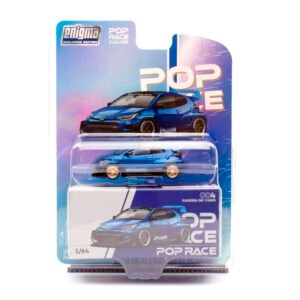 CHASE Pop Race 004 Blister - 2022 Toyota Yaris            Pandem GR, Azul Metalizado *Enigma Exclusive*