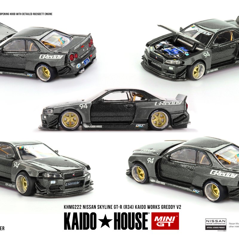Kaido House - 1999 Nissan Skyline GT-R (R34) Kaido Works Greddy V2 - KAIDO222 Kaido House - 1999 Nissan Skyline GT-R (R34) Kaido Works Greddy V2 - KAIDO222