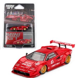 MiniGT 1100 Blister - Lamborghini Countach LB-Works Red 2025