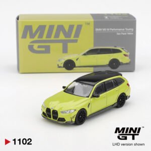 MiniGT 1102 - 2025 BMW M3 (G82) Touring, Sao Paulo yellow