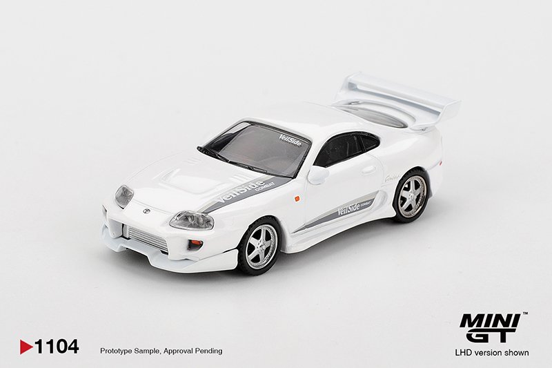MiniGT 1104 - 2014 Toyota Supra MK4 (A80) Veilside Combat V-I, white pearl metallic MiniGT 1104 - 2014 Toyota Supra MK4 (A80) Veilside Combat V-I, white pearl metallic - Imagen 4