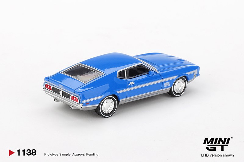 MiniGT 1138 Blister - 1971 Ford Mustang Mach 1 Grabber Blue MiniGT 1138 Blister - 1971 Ford Mustang Mach 1 Grabber Blue - Image 3