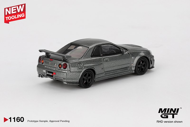 MiniGT 1160 Blister - 1999 Nissan Skyline GTR (R34) Dark Metal Gray Nismo CRS MiniGT 1160 Blister - 1999 Nissan Skyline GTR (R34) Dark Metal Gray Nismo CRS - Image 4