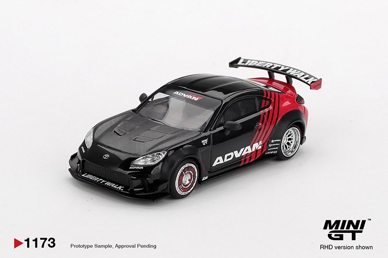 MiniGT 1173 - 2025 Toyota GR86 LB Nation Advan, black MiniGT 1173 - 2025 Toyota GR86 LB Nation Advan, black - Image 3