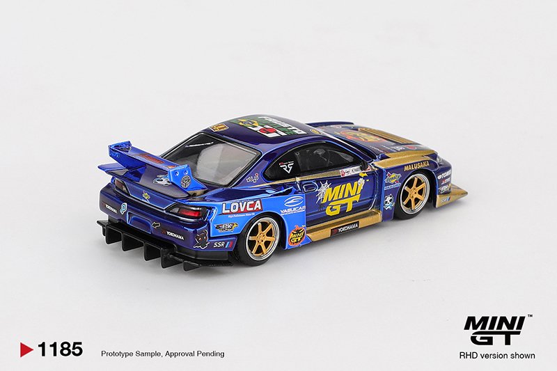 MiniGT 1185 - 2025 Nissan silvia S15 LB-Super Silhouette #555 Team Mini GT Liberty Walk Formula Drift MiniGT 1185 - 2025 Nissan silvia S15 LB-Super Silhouette #555 Team Mini GT Liberty Walk Formula Drift - Image 2