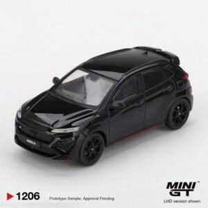 MiniGT 1206 - 2022 Hyundai Kona N, phantom black