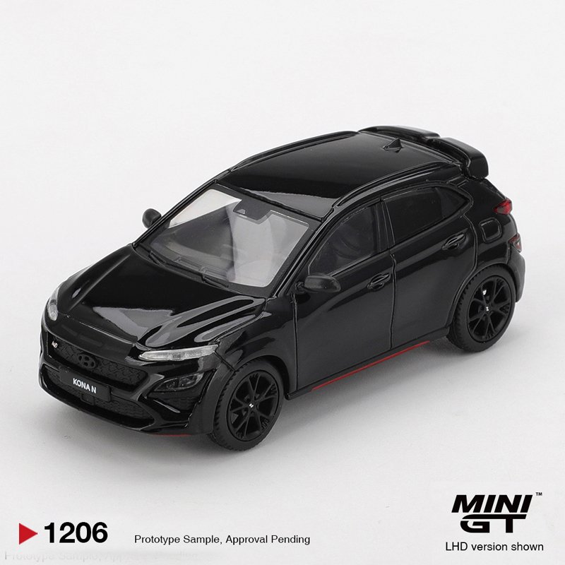 MiniGT 1206 - 2022 Hyundai Kona N, phantom black MiniGT 1206 - 2022 Hyundai Kona N, phantom black