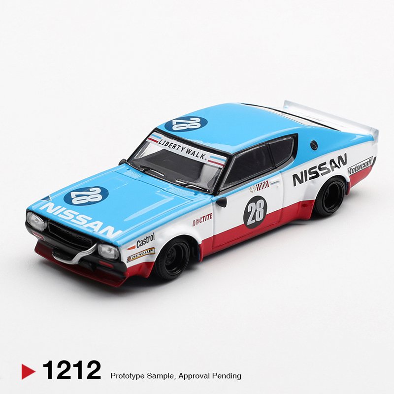 MiniGT 1212 - 2024 Nissan GT-R (KPGC110) Skyline Kenmeri Liberty Walk Nissan Racing 75 Concept MiniGT 1212 - 2024 Nissan GT-R (KPGC110) Skyline Kenmeri Liberty Walk Nissan Racing 75 Concept