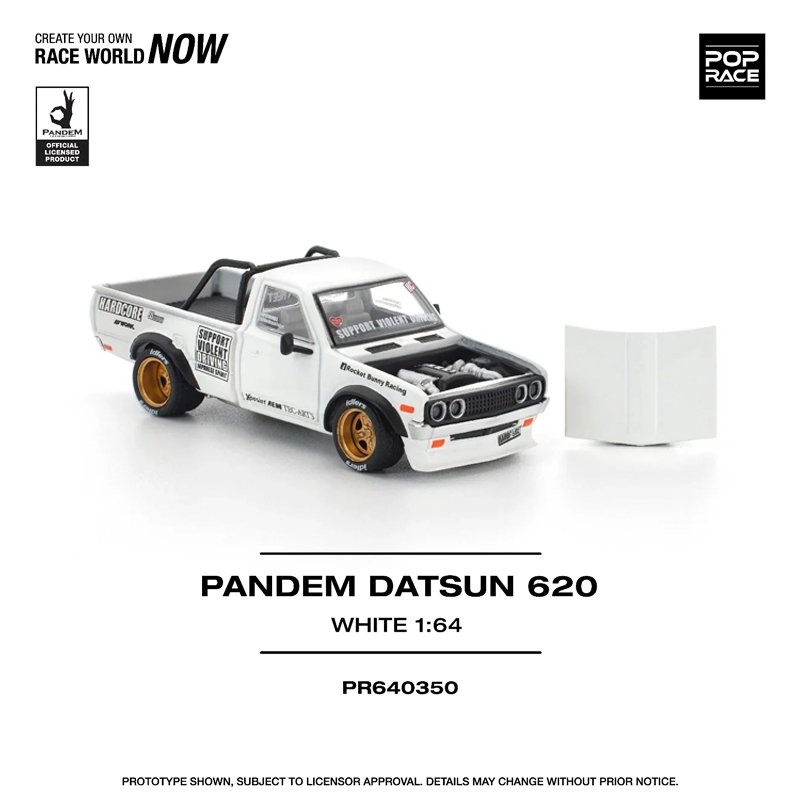 Pop Race 350 - Pandem Datsun 620, white Pop Race 350 - Pandem Datsun 620, white