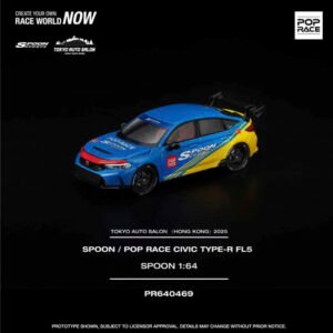 Pop Race 469 - Spoon/Pop Race Civic Type-R FL5 *Spoon*, yellow/blue *Tokyo Auto Salon(Hong Kong) 2025*