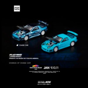 Pop Race 472 - Mazda RX-7 (FD3S) RE-Amemiya, blue            *Tokyo Auto Salon(Hong Kong) 2025*