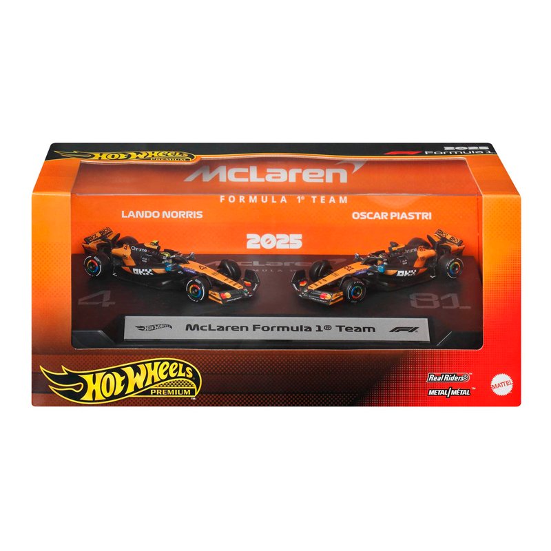 2-pack Formula 1 - Mclaren #81 Oscar Piastri and Mclaren #4 Lando Norris, black/orange 2-pack Formula 1 - Mclaren #81 Oscar Piastri and Mclaren #4 Lando Norris, black/orange