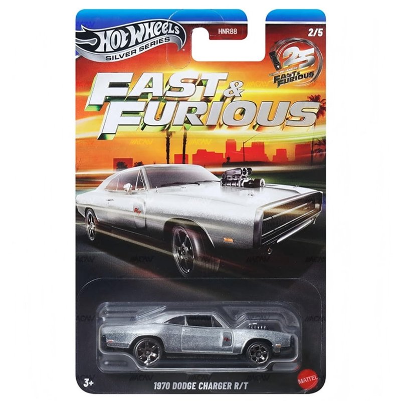Fast & Furious - 25th Anniversary Silver Bodies - 2/5 1970 Dodge Charger RT Fast & Furious - 25th Anniversary Silver Bodies - 2/5 1970 Dodge Charger RT