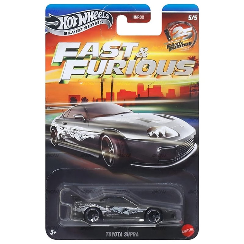 Fast & Furious - 25th Anniversary Silver Bodies - 5/5 Toyota Supra Fast & Furious - 25th Anniversary Silver Bodies - 5/5 Toyota Supra