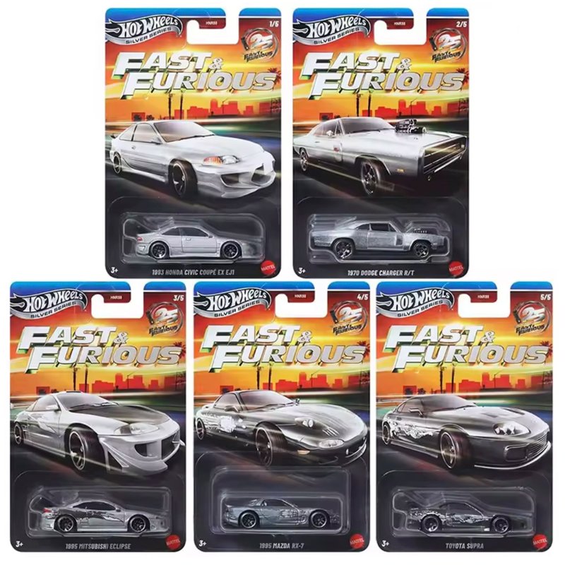 Fast & Furious - 25th Anniversary Silver Bodies - Complete Series Fast & Furious - 25th Anniversary Silver Bodies - Complete Series