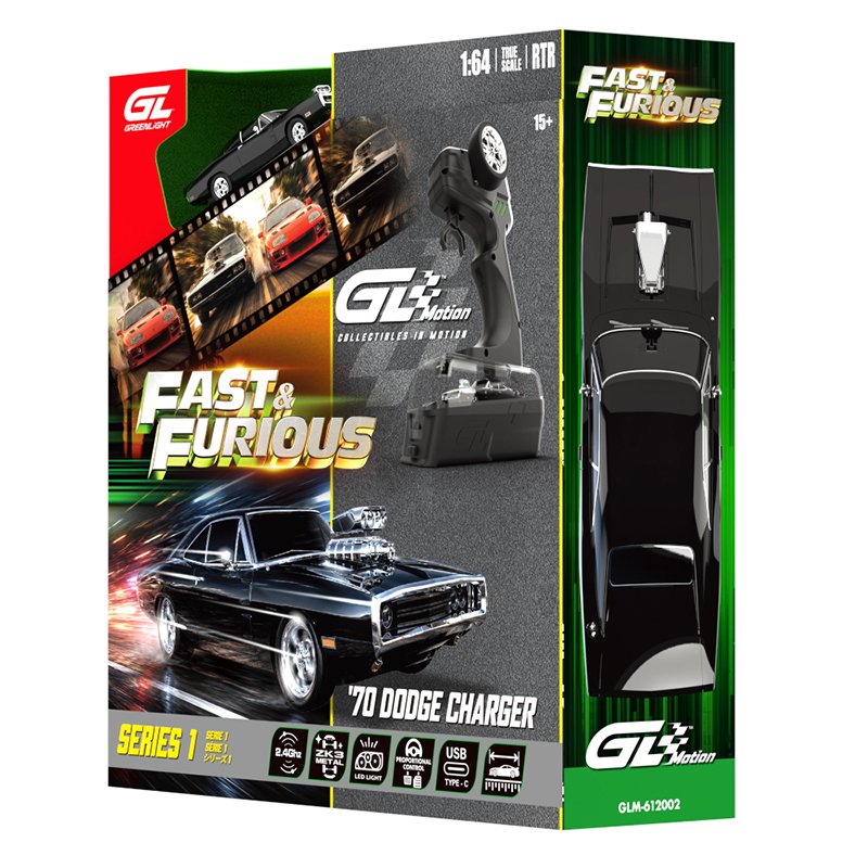 *RESERVA MARZO 2027* - Greenlight Radio Control Combo Set - 1970 Dodge Charger - The Fast & the Furious Toretto *RESERVA MARZO 2027* - Greenlight Radio Control Combo Set - 1970 Dodge Charger - The Fast & the Furious Toretto - Imagen 6